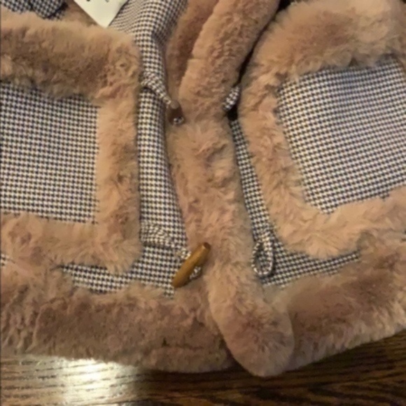 Opening Ceremony Insomniac Reversible Faux-Fur Houndstooth Jacket - Picture 7 of 10